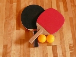 ラージボール卓球の用具の画像
