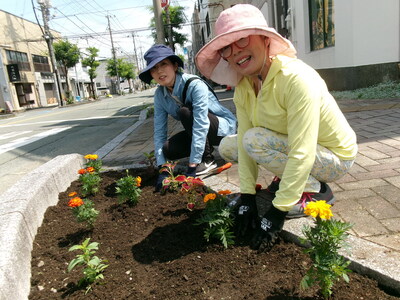 花街道サポーターさんの様子