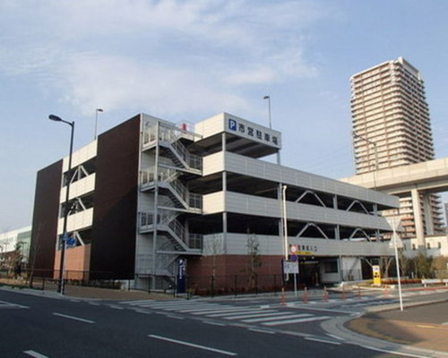 市営JR久留米駅西口駐車場を南西より写真撮影