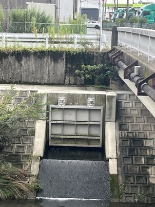 フラップゲート完了（中干出公園南）