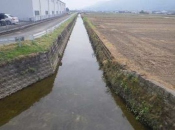江川浚渫の完了の写真