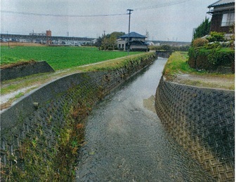 野添川浚渫の完了の写真