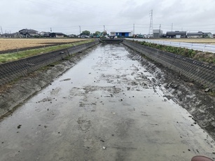 福光地区浚渫状況の写真