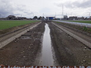 原田地区土砂堆積状況の写真