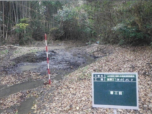 浚渫前のため池の写真