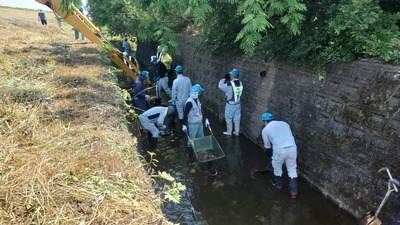 善道寺の作業状況