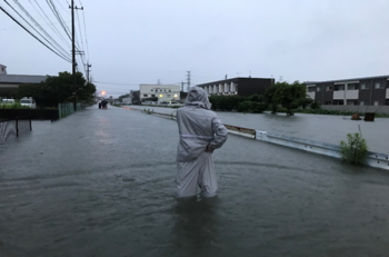 平成30年７月豪雨　金丸川・池町川流域の被害状況画像