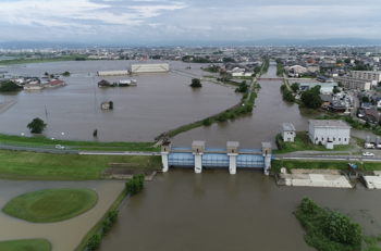 令和2年7月豪雨　山ノ井川流域の被害状況の画像