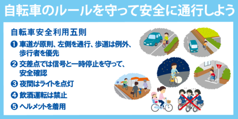 自転車安全利用五則