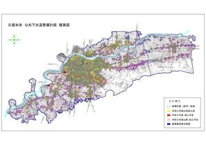 久留米市全体図の画像