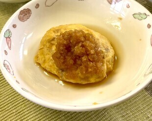 豆腐とツナの小判焼きの写真