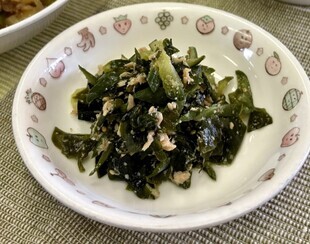 ツナとわかめの酢の物