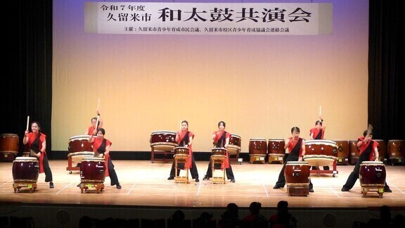 江上和太鼓郷蓮の演技