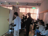 らるごフェスタで朗読劇をしている様子
