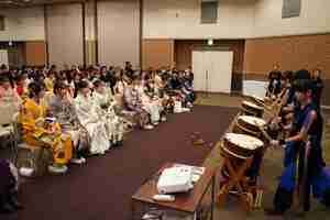 成人式（太鼓披露）