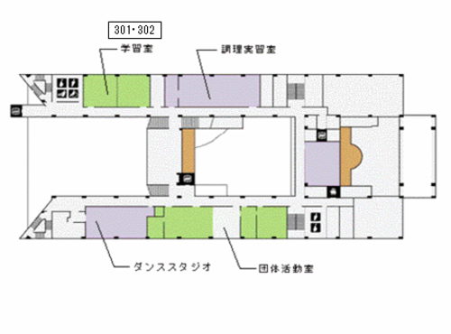 えーるピア久留米３階フロア図