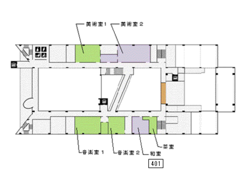 えーるピア久留米４階フロア図