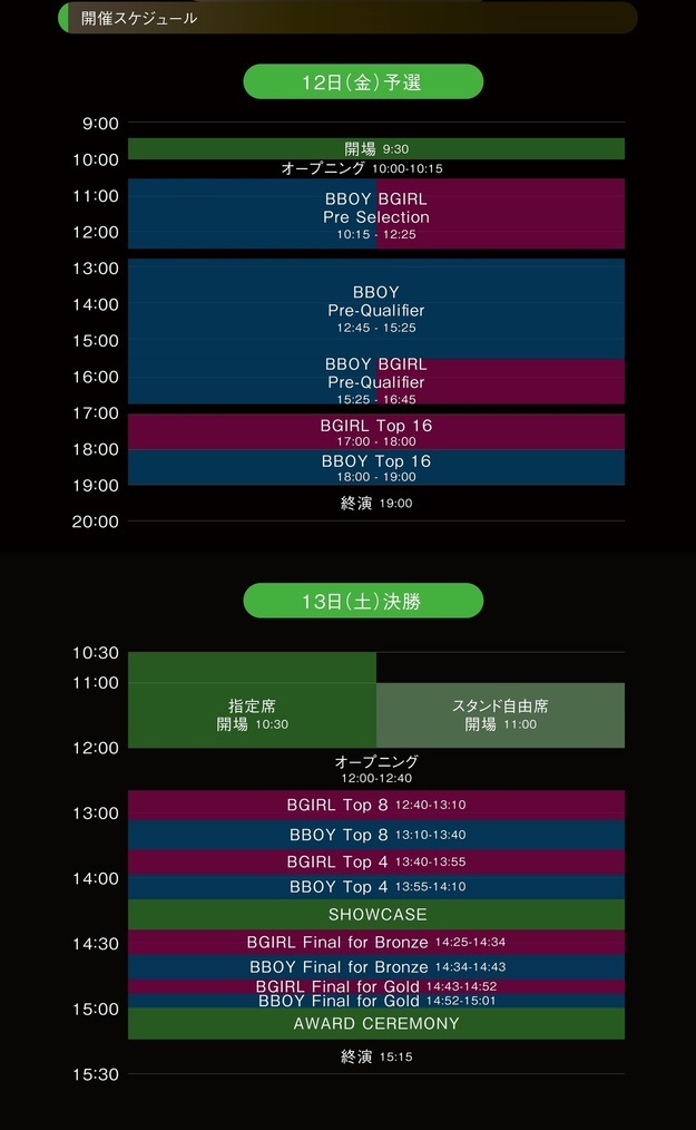 開催スケジュールの画像