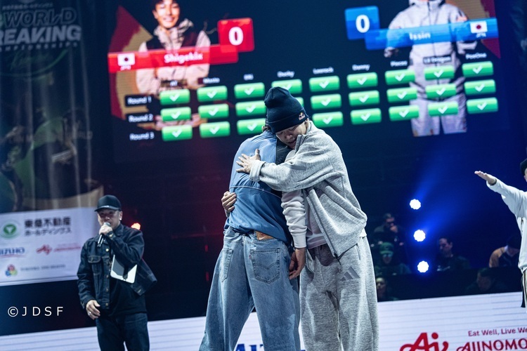 Shigekix選手とISSIN選手の写真