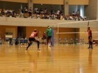 ケニア女子バレーチームの練習風景