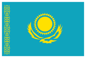 カザフスタン共和国国旗の画像