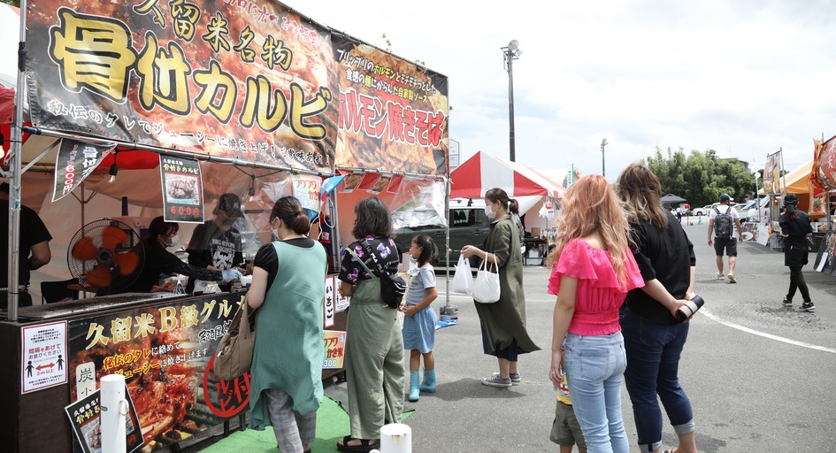 テイクアウトイベントの会場風景