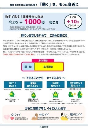 運動に関する資料の表面