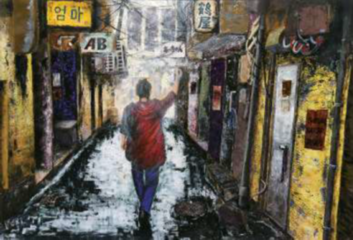 洋画「旅立ち」の画像