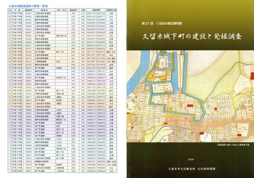 第31回久留米城下町の建設と発掘調査表紙