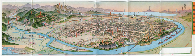 久留米市観光図