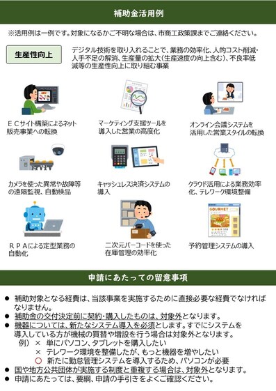 中小企業DX促進補助金チラシ裏