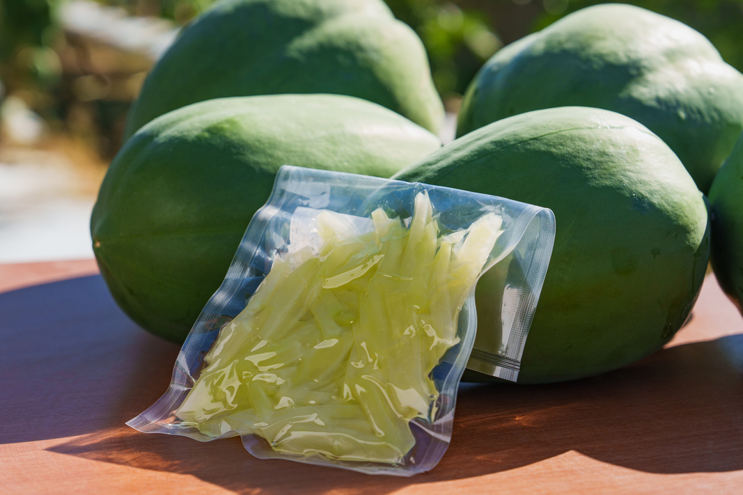 冷凍青パパイヤ