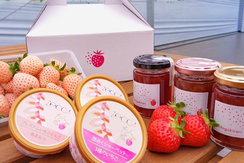 いちごジェラート、いちごジャム