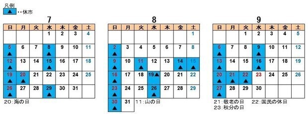 水産カレンダー7月から9月の画像