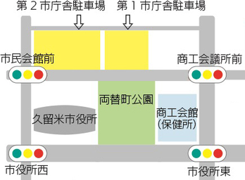 市役所周辺図