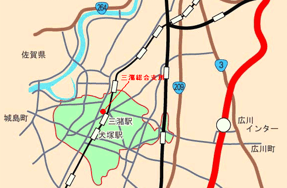三瀦総合支所　地図