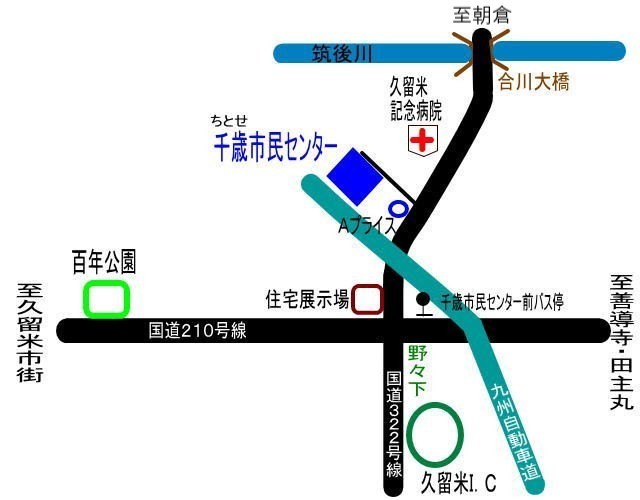 千歳市民センターの地図