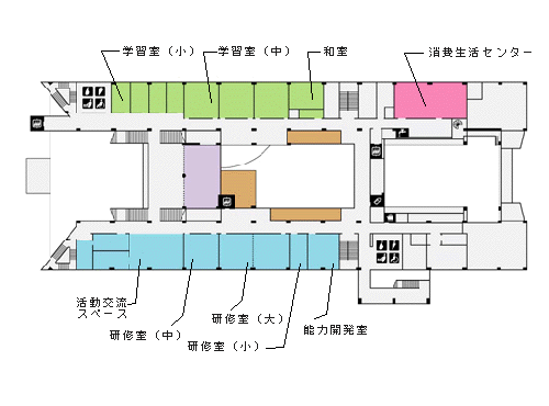 えーるピア久留米２階フロア図