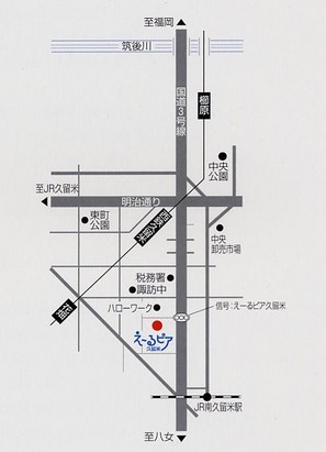 図書情報ステーションの地図です