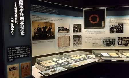 水平社博物館の展示写真