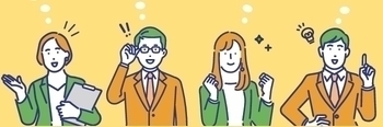 お勧めする方たちのイラスト