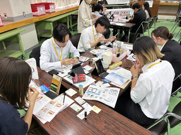 資生堂ジャパン株式会社の講義(入社2年目社員向け)ワークの様子