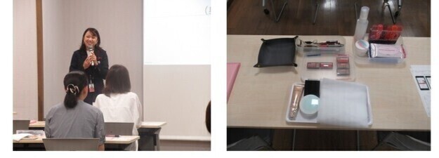 令和7年度印象アップセミナー講師と資生堂メイクセット