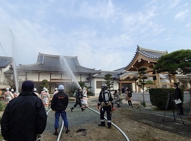 放水訓練の画像