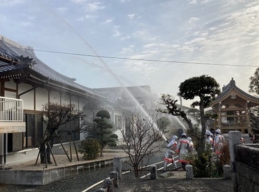 放水訓練の画像