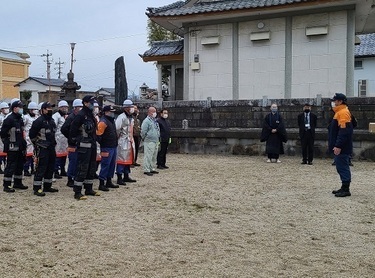 消防署員による講評の画像