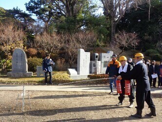 梅林寺職員の消火訓練