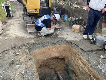 水道修繕第4班活動の様子