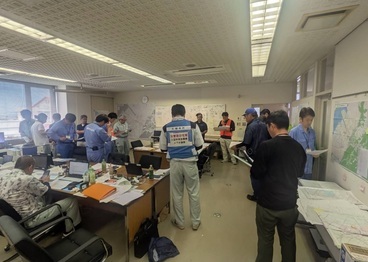 水道調査第1班活動の様子