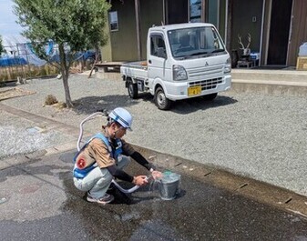 水道調査第2班活動の様子
